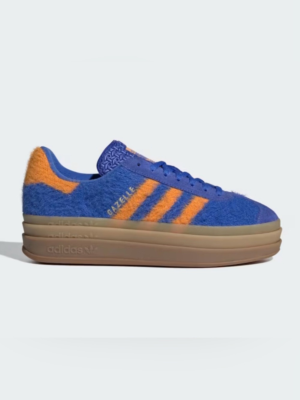 Adidas Gazelle Platform Blue x Orange Fuzzy 6.5/7